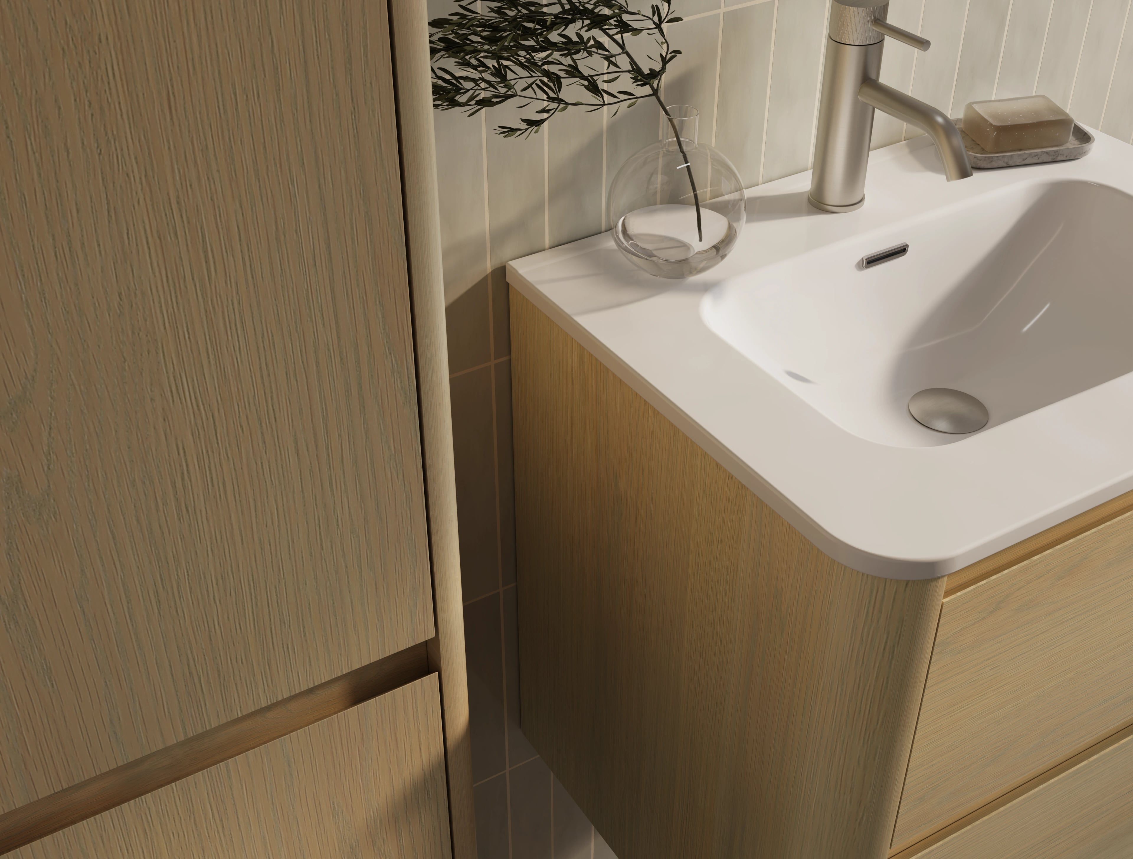 Sunny badkamermeubel chocolate kleur moderne badkamer