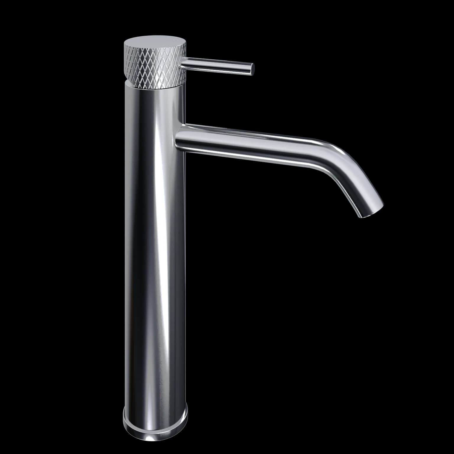 Wastafelmengkraan Thor, hoog model — een wastafelmengkraan uit de Thor-serie in hoog model, met eenhendel-bediening voor warm en koud water. Geschi...