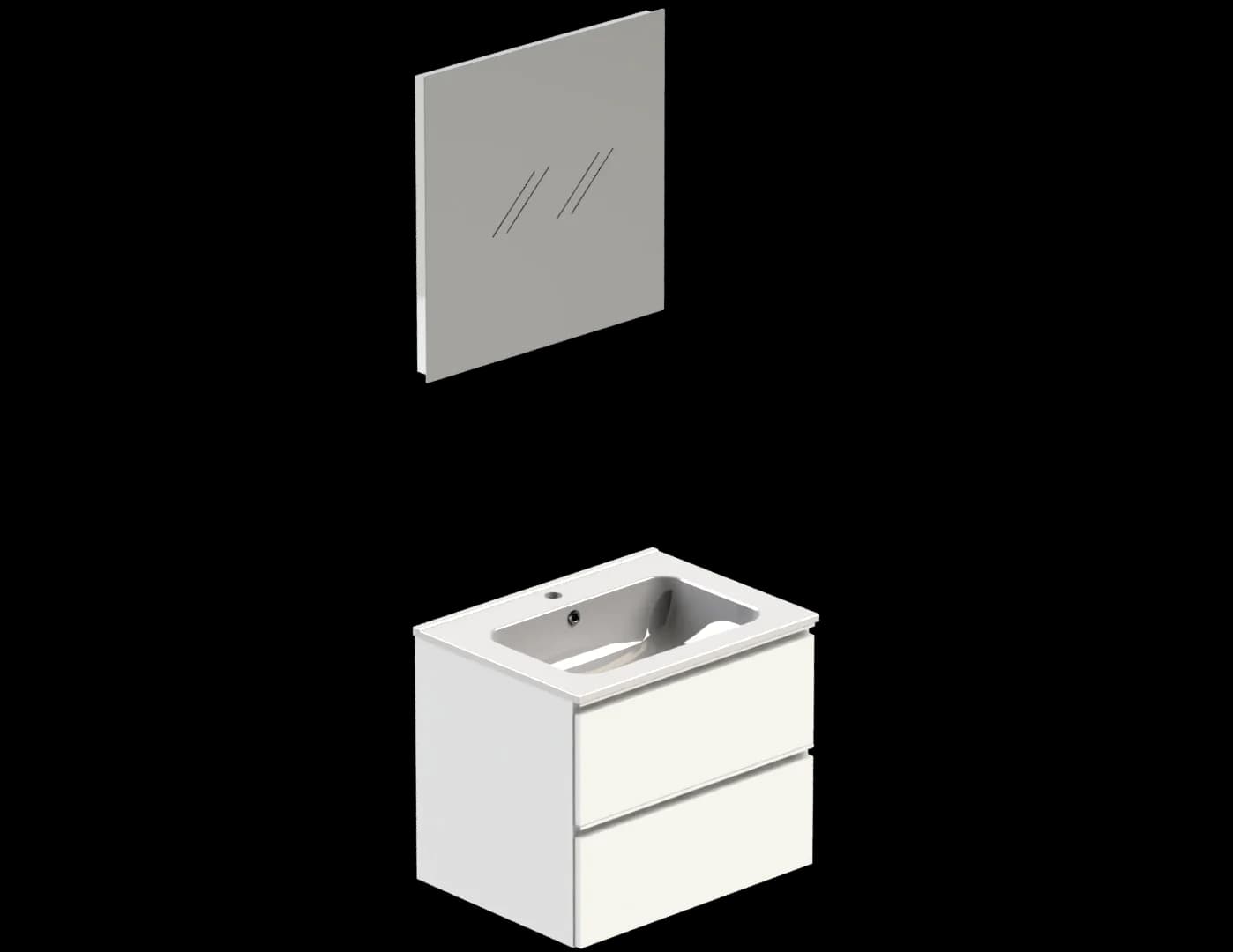 Saga SAGA-MS-SP-1KOM-GW-60 - wit glans